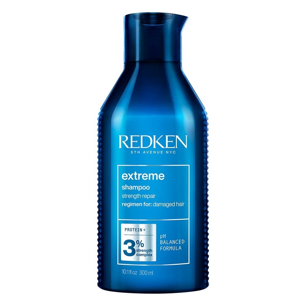 Redken Extreme szampon, szampon pielęgnacyjny do włosów zniszczonych, głębokie oczyszczanie z ceramidami, łagodnie i wzmacnia końcówki, zapobiega łamaniu się włosów, 300 ml E3460700