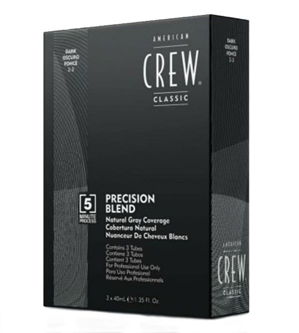 American Crew AMERCIAN CREW Precision Blend ODSIWIACZ FARBA do koloryzacji dla mężczyzn 2-3 DARK BROWN CIEMNY BRĄZ 3 X 40ml