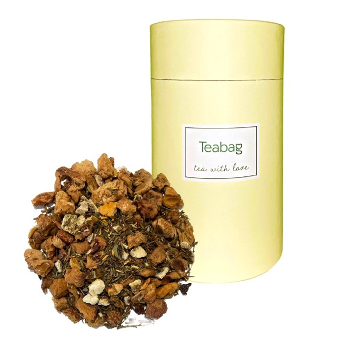 TEABAG Ziołowa herbata Teabag Orzeźwiający Rooibos 100g Żółta tuba teabag2-27-uniw