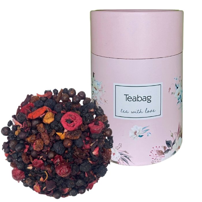 TEABAG Owocowa herbata Teabag Fruit Berry Mix 50g Różowa tuba teabag2-6-uniw