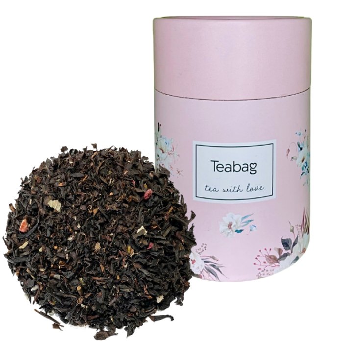 TEABAG Czarna herbata Raspberry Lavender 50g Różowa tuba teabag2-9-uniw