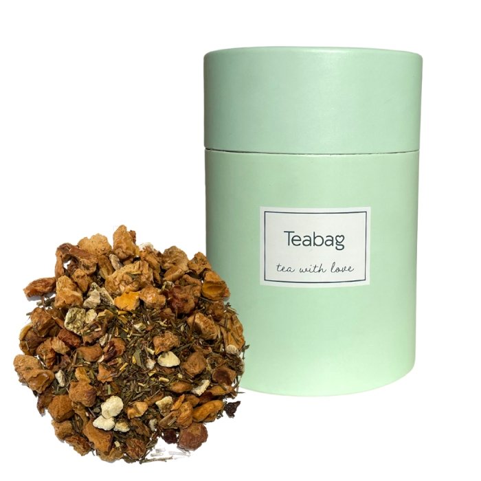 TEABAG Ziołowa herbata Teabag Orzeźwiający Rooibos 50g Zielona tuba teabag2-13-uniw