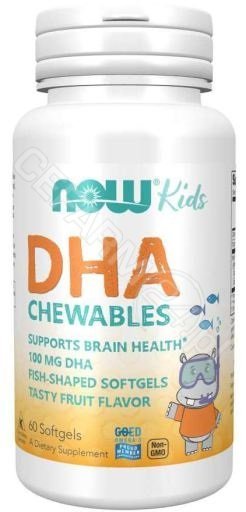Now Foods DHA 100 mg Kid's Chewable 60 Softgels TT000383