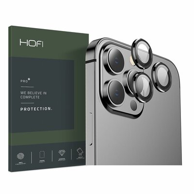 Hofi Szkło hartowane na obiektyw CamRing Pro+ do Apple iPhone 13 Pro/13 Pro Max Czarny