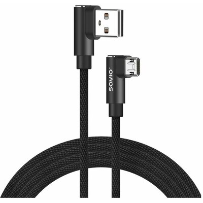 Savio Kabel USB kątowy Micro USB kątowy CL-161 1m Czarny SAVKABELCL-161