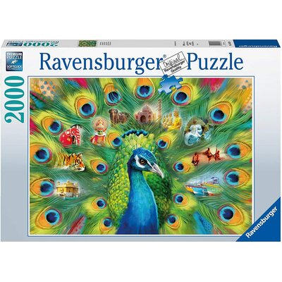 Ravensburger Puzzle 2000 Pawia Kraina -