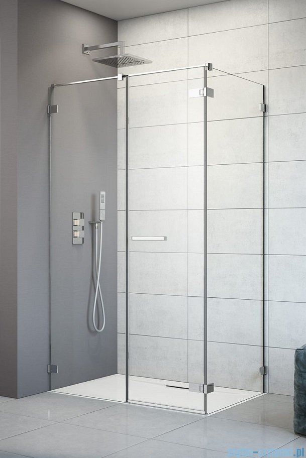 Radaway Arta Kds II kabina 90x75cm lewa szkło przejrzyste 386521-03-01R+1386101-03-01+386108-03-01
