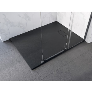 Besco BVB-160-90-P VEXO BLACK Brodzik prostokątny 160x90