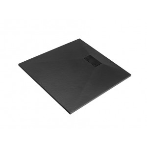 Besco BVB-80-80-K VEXO BLACK Brodzik kwadratowy 80x80
