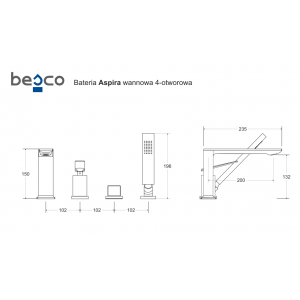 BESCO BW-A4-GR grafitowa