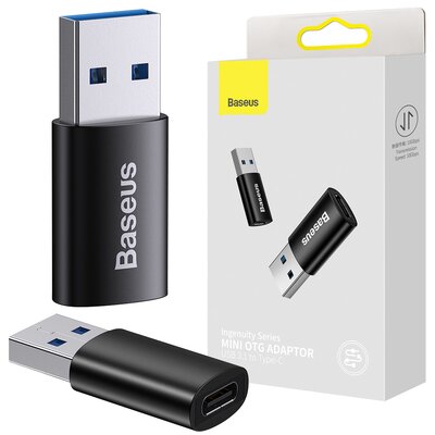 Baseus Adapter USB-A do USB-C Ingenuity OTG (czarny) ZJJQ000101