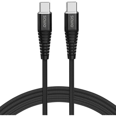 Savio KABEL USB TYP C - USB TYP C 5A, 1M CL-159