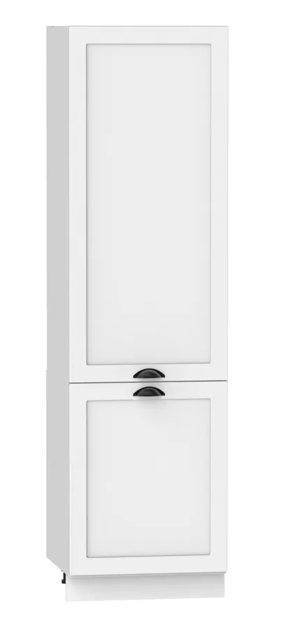 Wysoki słupek kuchenny z półkami biały H0-B87