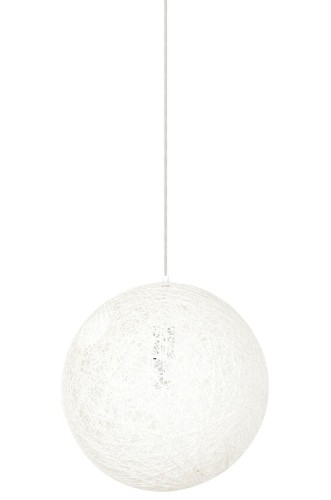 Zdjęcia - Żyrandol / lampa King Home Luna D40 lampa wisząca 1-punktowa biała/sznurek konopny 1027S-400.WHITE 