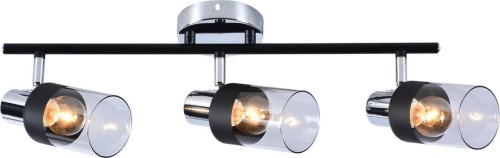 Lampex Avola lampa sufitowa (spot) 3-punktowa czarny/chrom LPX0034/3