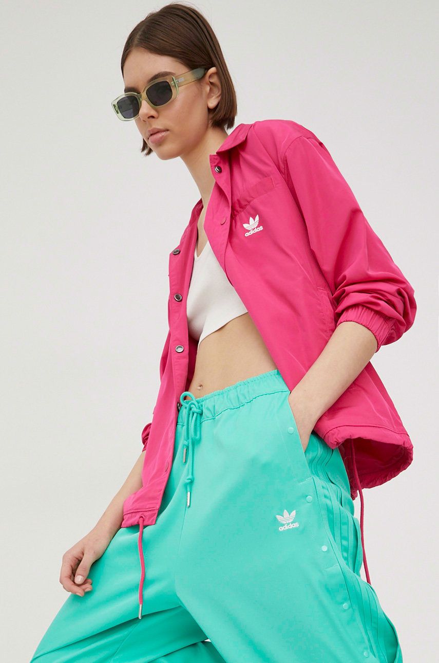 Adidas Originals Originals kurtka Always Original damska kolor różowy przejściowa oversize