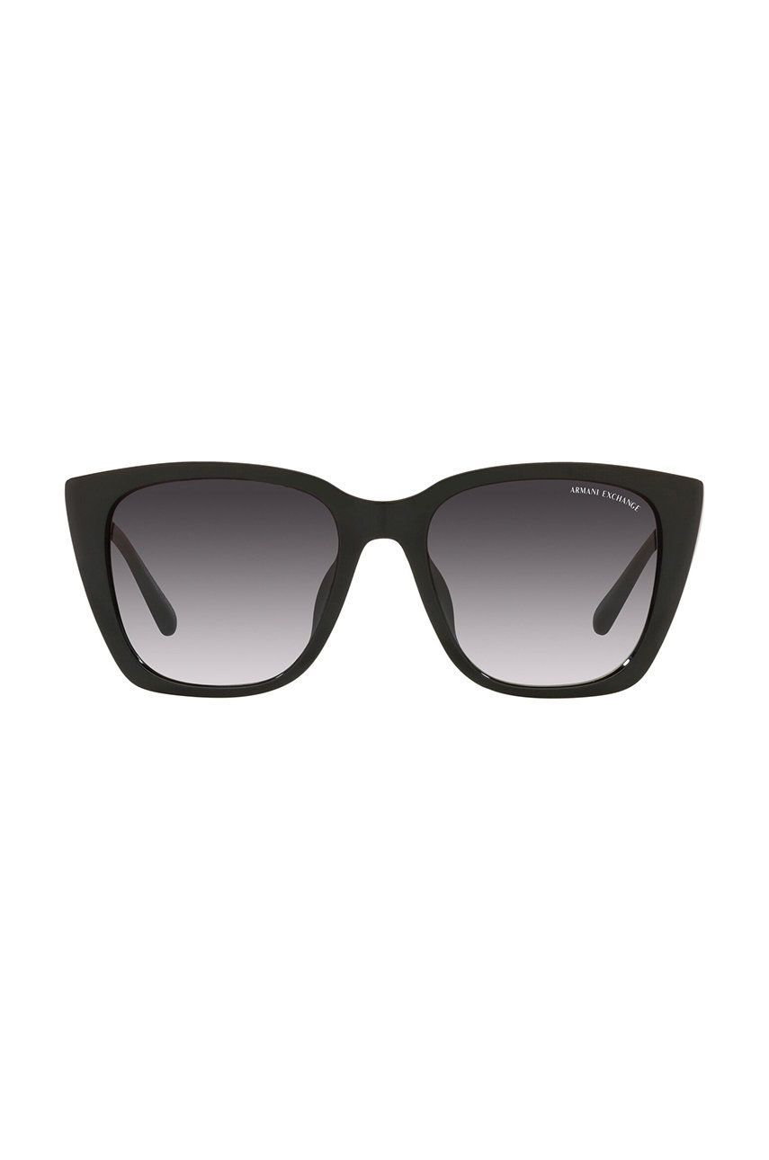 Armani Exchange Exchange okulary przeciwsłoneczne damskie kolor czarny