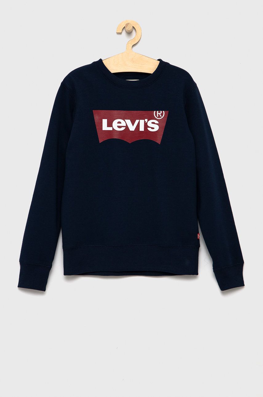 Levi's Levi's Bluza dziecięca kolor granatowy z nadrukiem