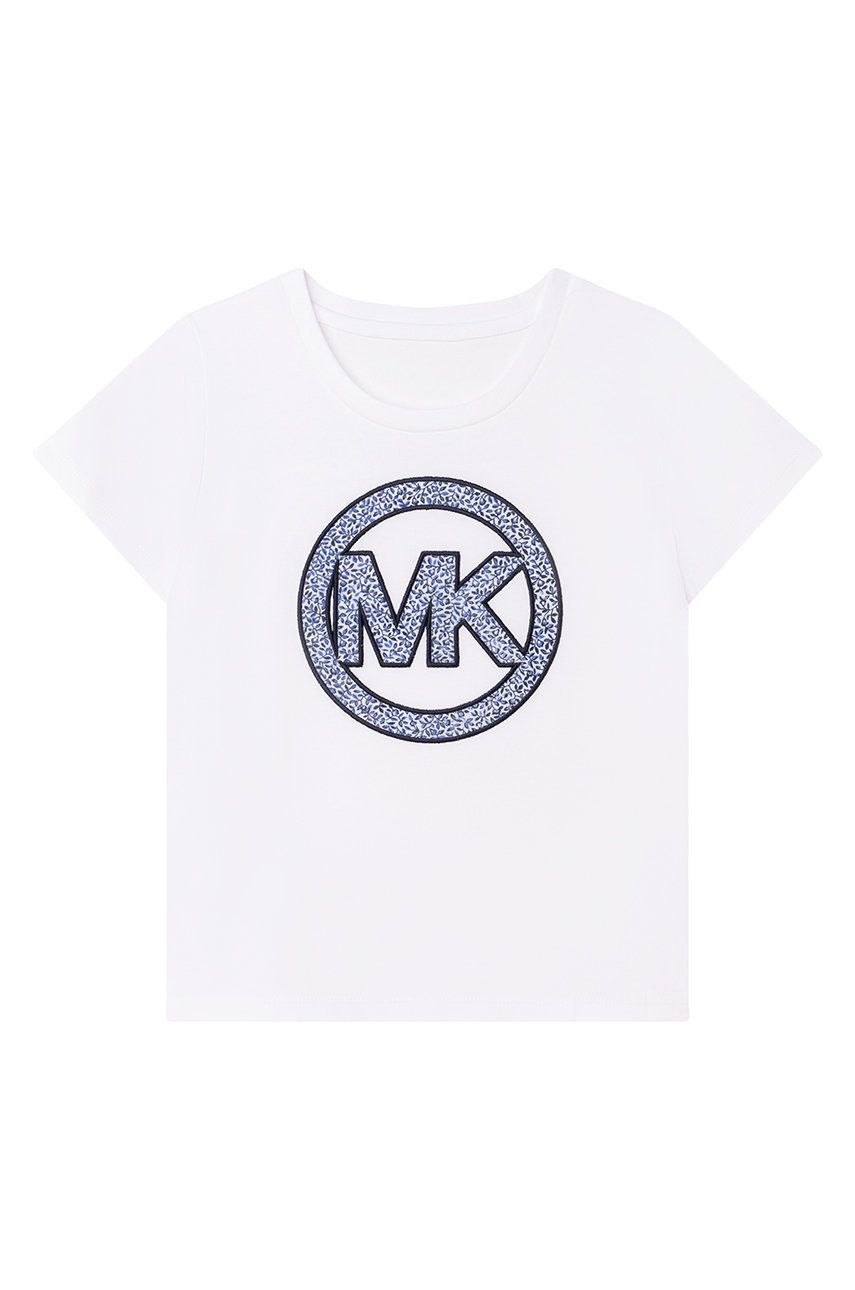 Michael Kors t-shirt bawełniany dziecięcy kolor granatowy