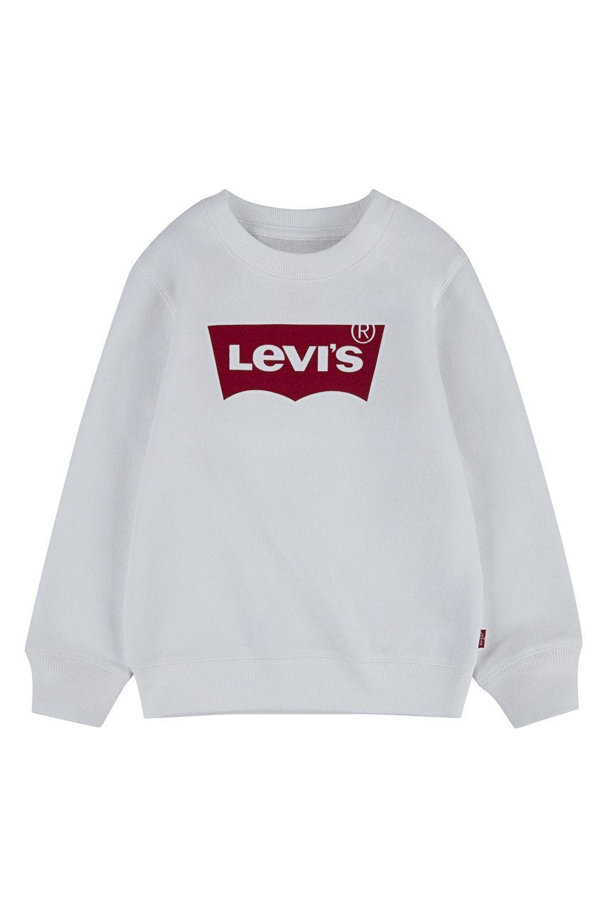 Levi's Levi's Bluza dziecięca kolor biały z nadrukiem