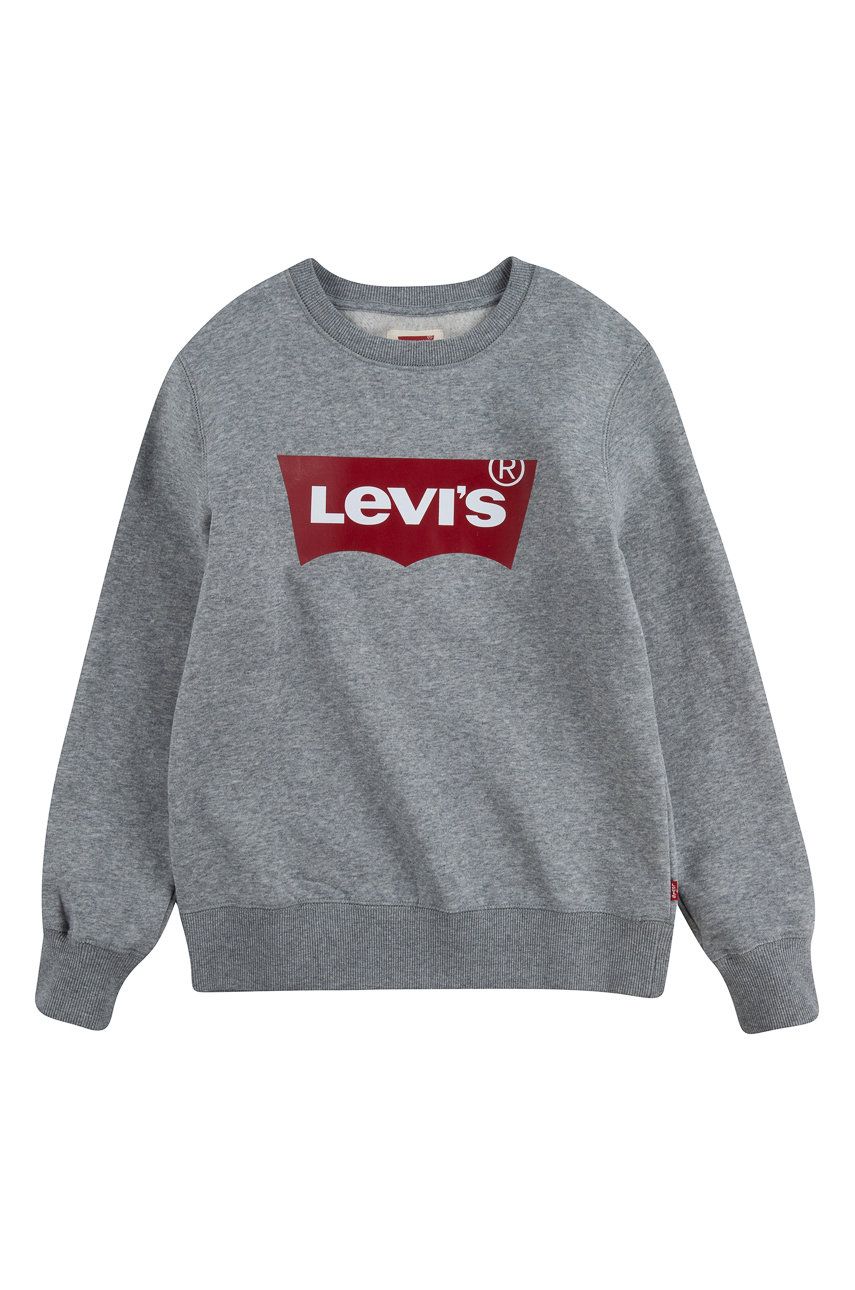 Levi's Levi's Bluza dziecięca kolor szary z nadrukiem