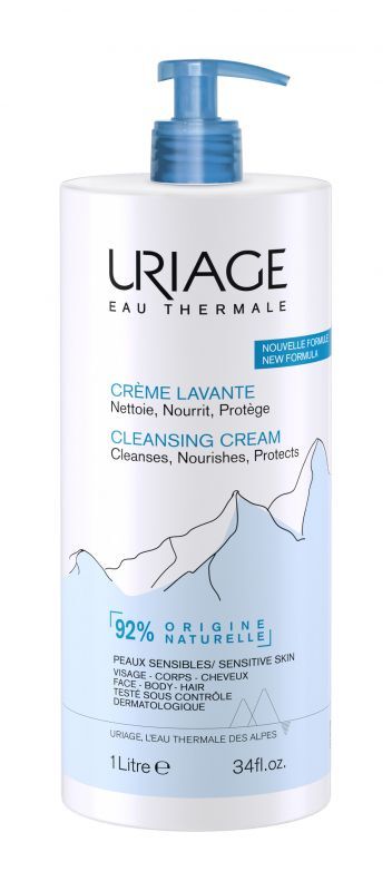 Polfa Łódź Uriage Creme Lavante krem oczyszczająco odżywczy 2w1 1000 ml