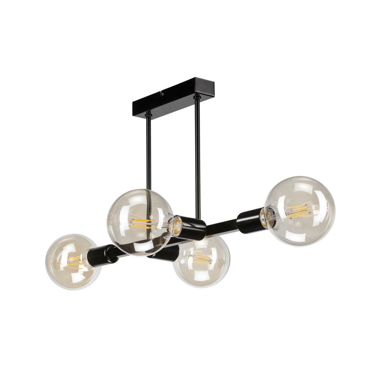 Euluna Lampa sufitowa Eliza, 4-punktowa, czarna
