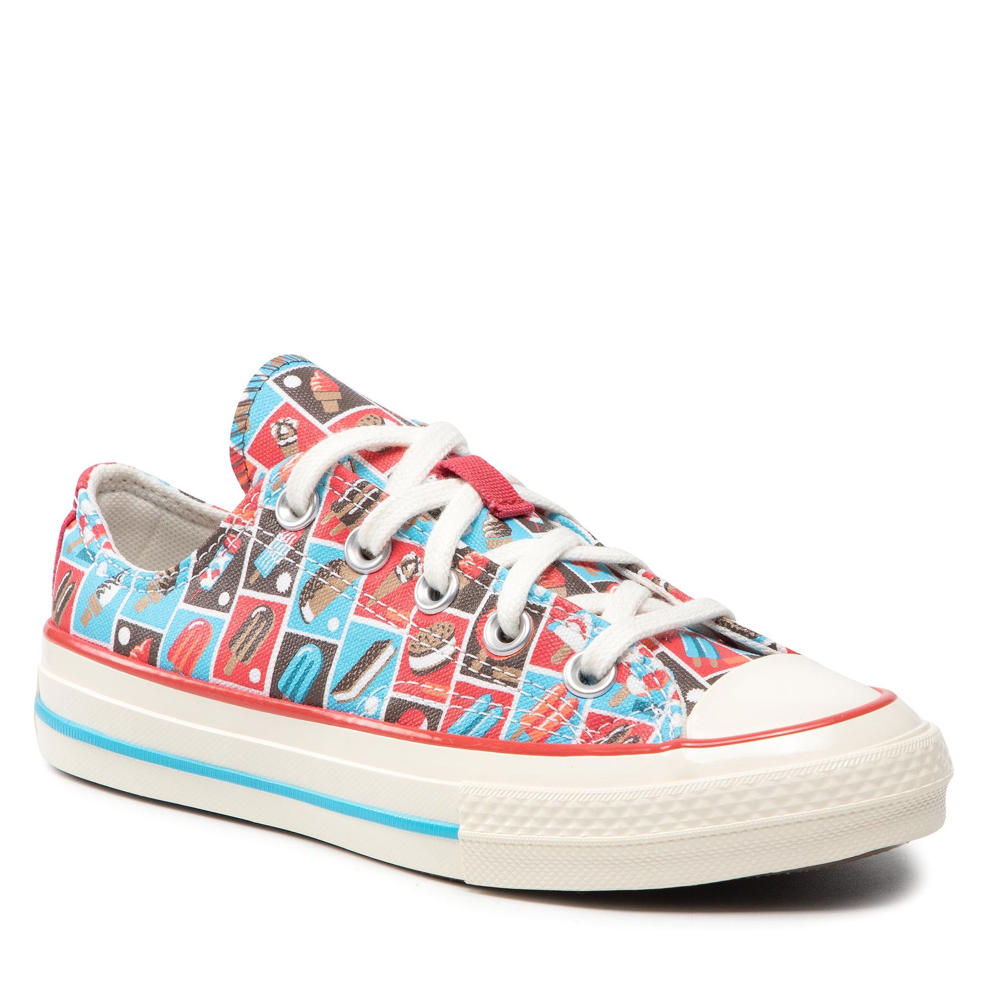 Converse Trampki Chuck 70 Ox A00519C Soft Red/Baltic Blue/Egret