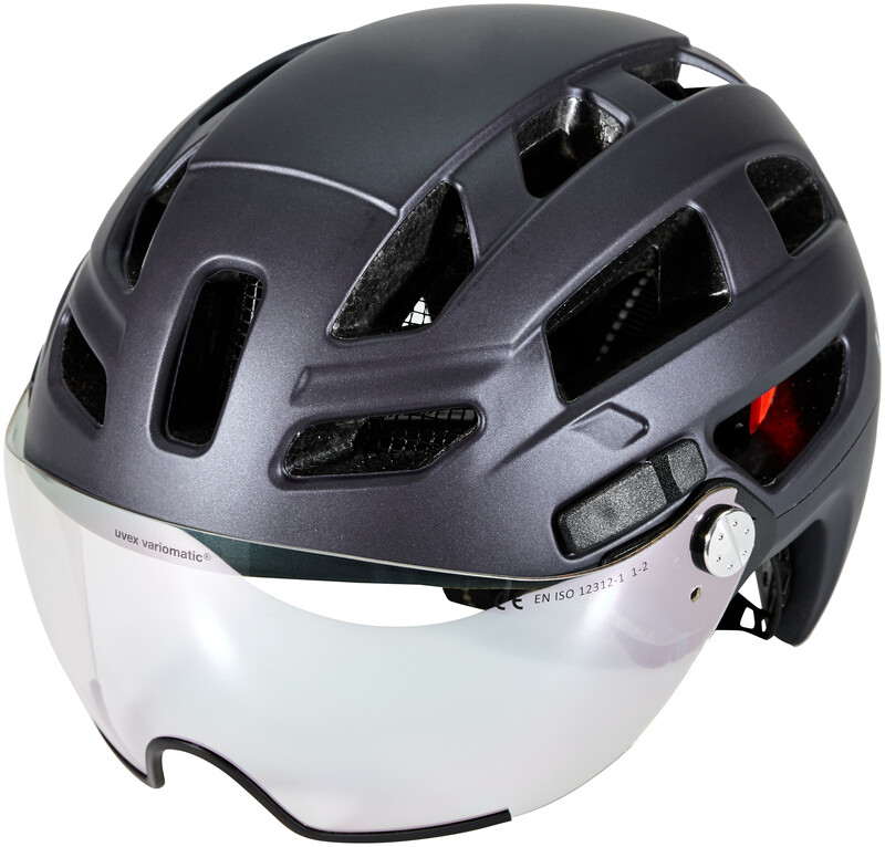 UVEX Finale Visor Vario Kask, niebieski 56-61cm 2022 Kaski miejskie i trekkingowe S4109770317