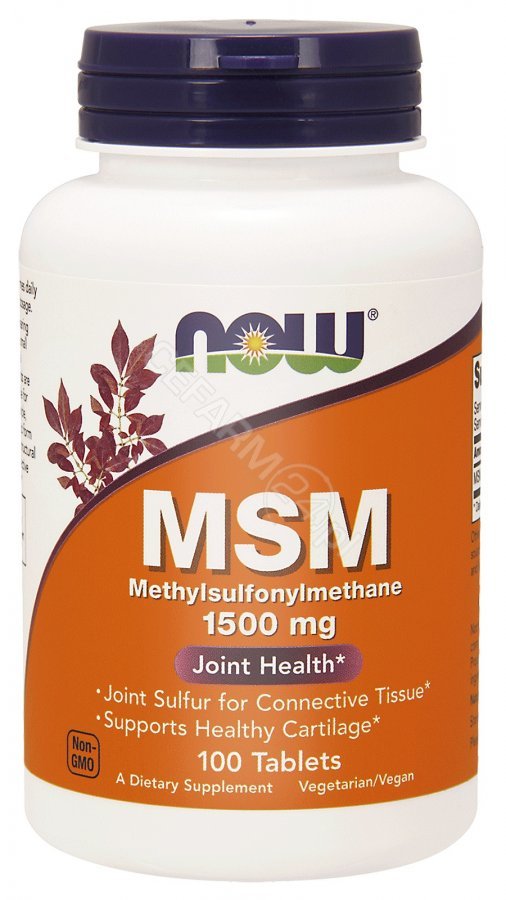 Now Foods MSM Metylosulfonylometan 1500 mg 200 tabletek