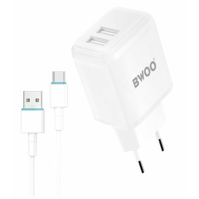 BWOO Ładowarka sieciowa BWOO CDA60C 12W Biały GSM113492