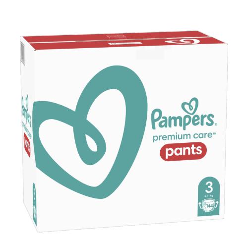 Pampers Pieluchomajtki Premium Care Rozm 3 144 szt.) #Wpisz kod 22MDL4PL25 i obniż cenę o dodatkowe 15% Kody ważne do 17.04.2022