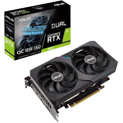 Asus Dual GeForce RTX 3060 Gaming OC 12GB GDDR6 DUAL-RTX3060-O12G-V2 DUAL-RTX3060-O12G-V2
