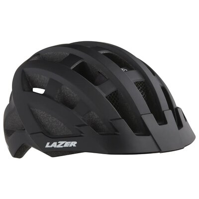 Lazer Compact Deluxe Kask rowerowy, matte black Onesize 54-61cm 2020 Kaski miejskie i trekkingowe FA003714096