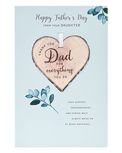Kartka na Dzień Ojca - 'To Dad from your Daughter Father's Day Cad' - vintage karta na Dzień Ojca