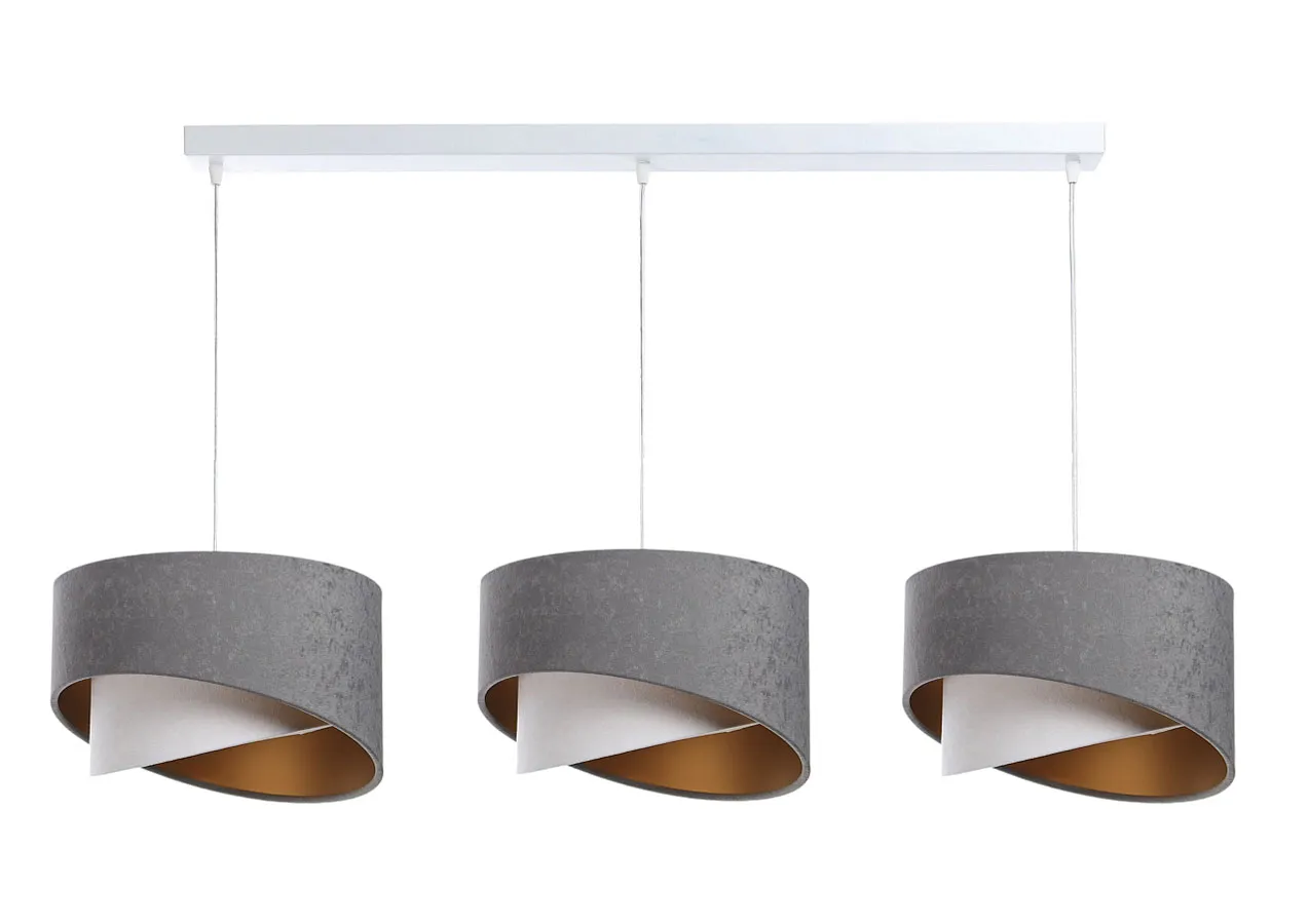 Potrójna duża lampa wisząca nad stół G4-T18