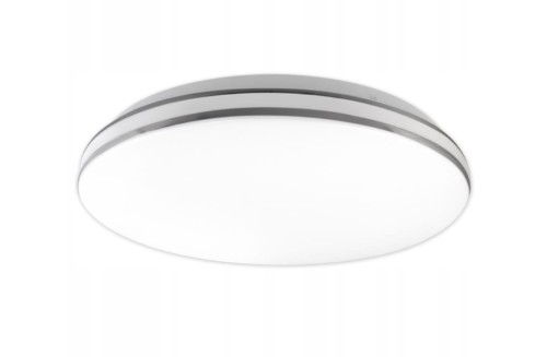 Masterled Kiro LED D33 plafon IP44/18W/4000K biały/chrom