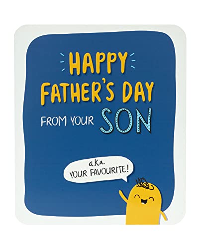 UK Greetings Karta na Dzień Ojca - Kartka na Dzień Ojca od Twojego syna - zabawna kartka na Dzień Ojca - Kartka na Dzień Ojca od Twojego syna 5016061896082