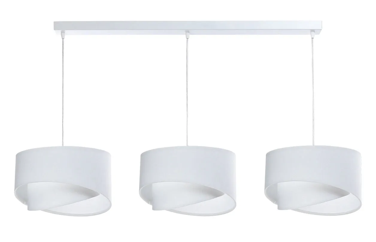 Biała skandynawska lampa wisząca nad stół - 5X S511 Z3-L24