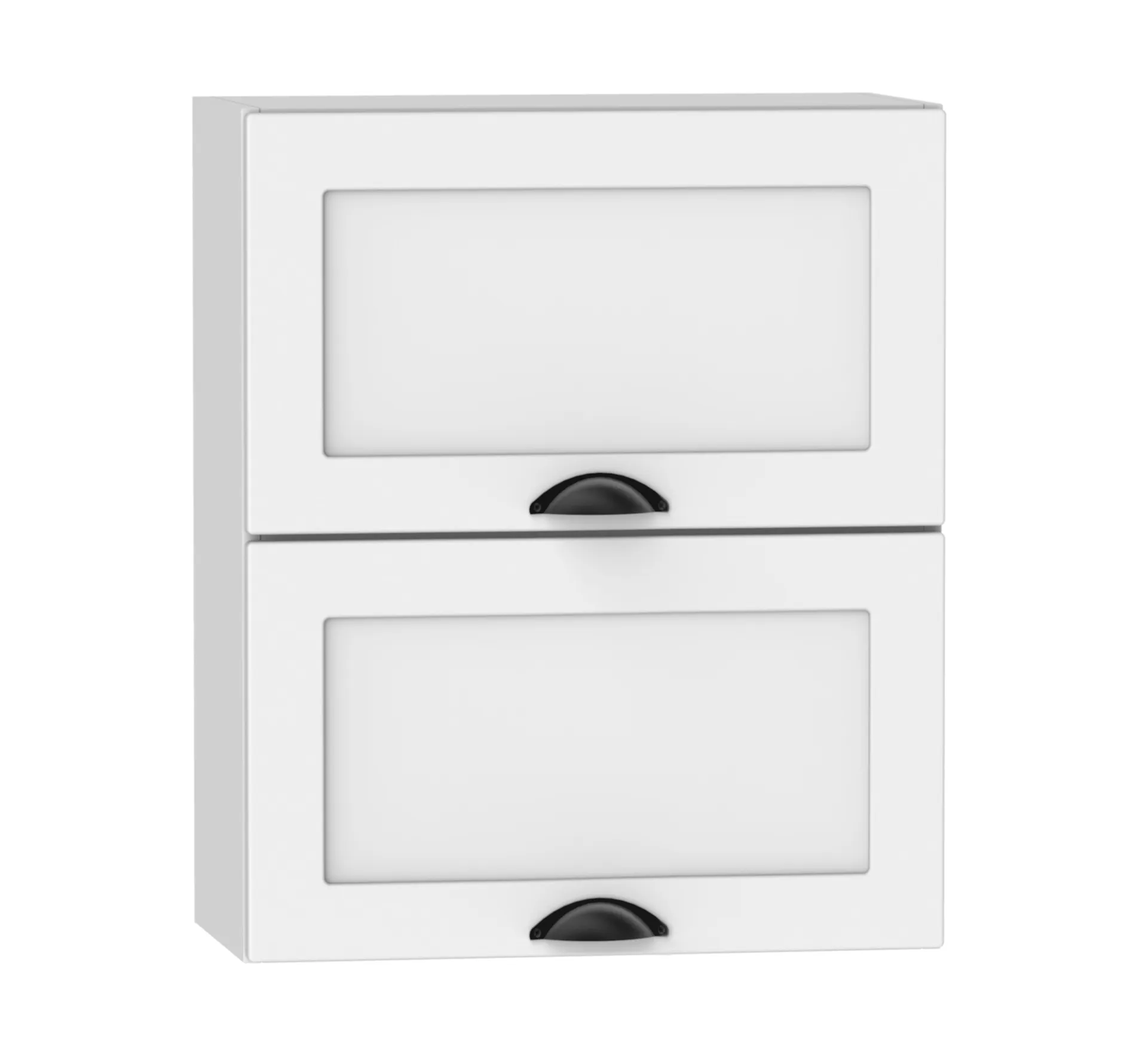 Górna szafka kuchenna z podwójnym frontem biała R3-G81