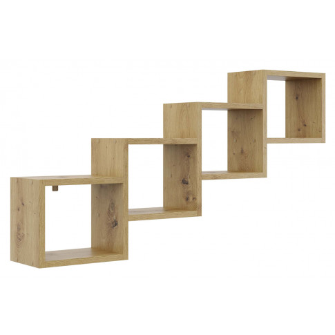 Minimalistyczna półka na książki dąb artisan F9-A71