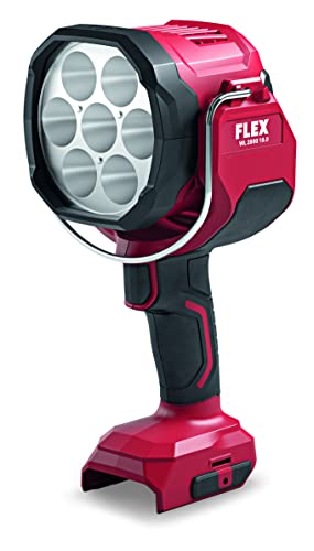 Flex Latarka ręczna WL 2800 18.0 (2 poziomy jasności, 2800 lumenów, zasięg 630 m, głowica lampy obracana o 180°, lampa robocza bez akumulatora)