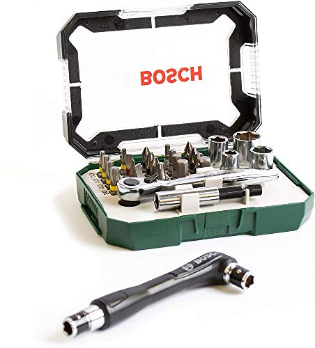 Bosch Powertools powertools Śrubokręt bit i klucz zapadkowy zestaw 27 części