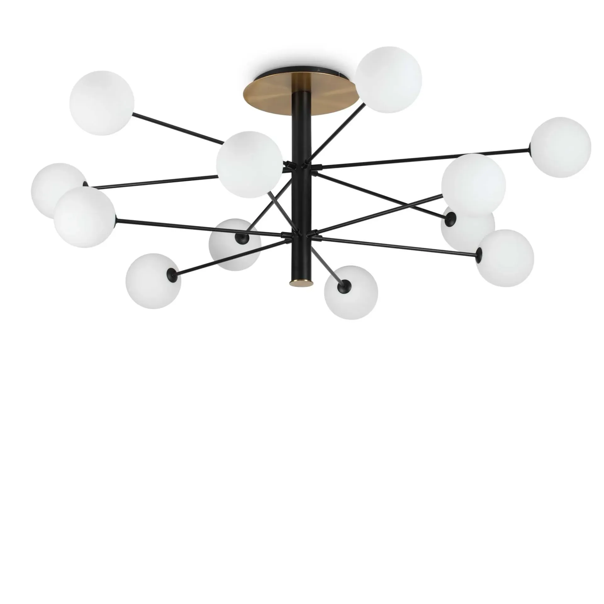 Ideal Lux Lampa sufitowa COSMOPOLITAN PL12 czarna 273709 273709/IL