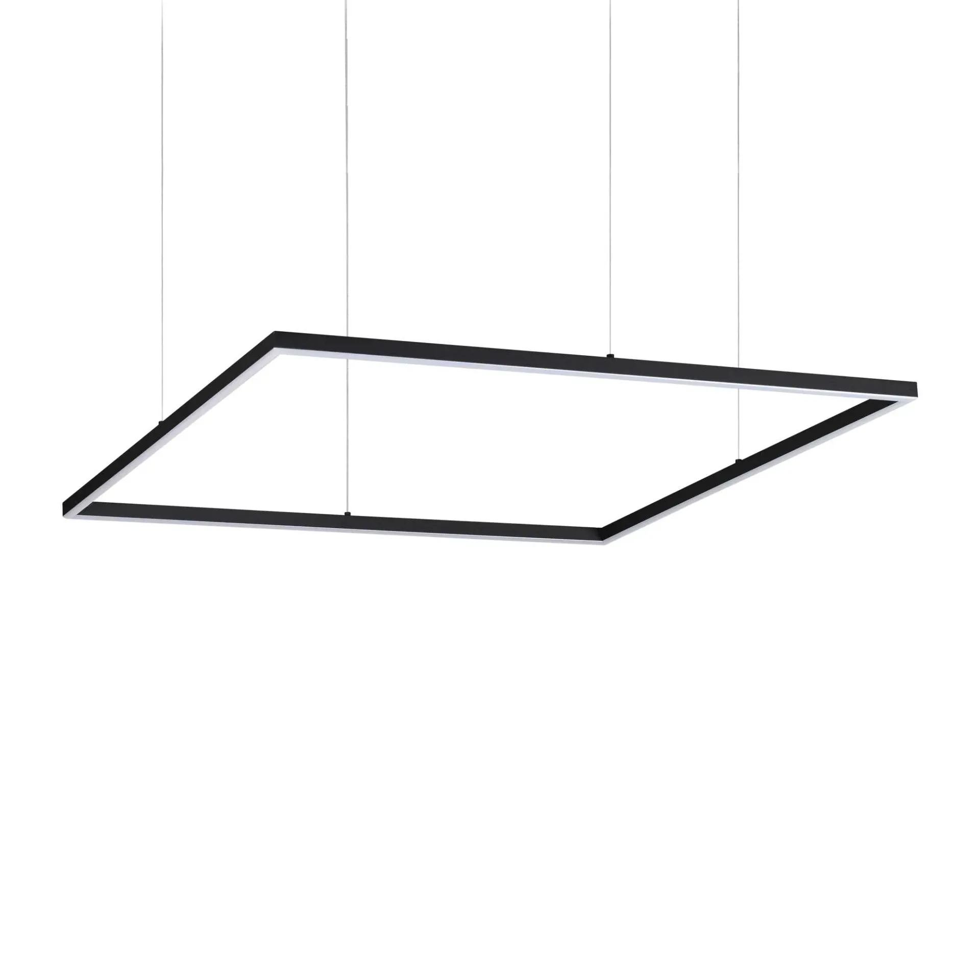 Ideal Lux Lampa wisząca ORACLE SLIM SP D90 SQUARE czarna 3000K 259208 259208/IL