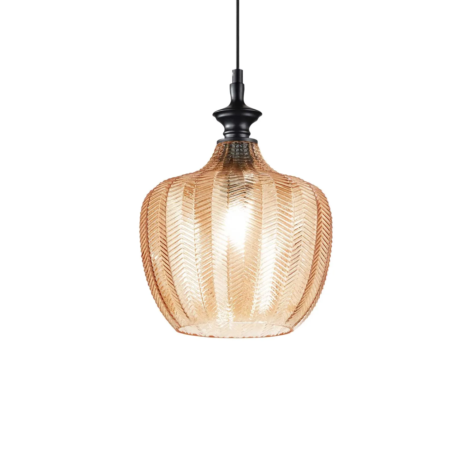 Ideal Lux Lampa wisząca LORD SP1 bursztynowa 263656 263656/IL