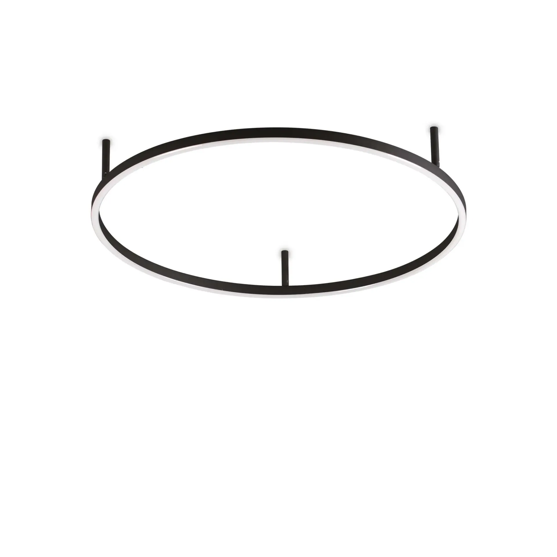Ideal Lux Plafon ORACLE SLIM PL D070 ROUND czarna 3000K 266008 266008/IL
