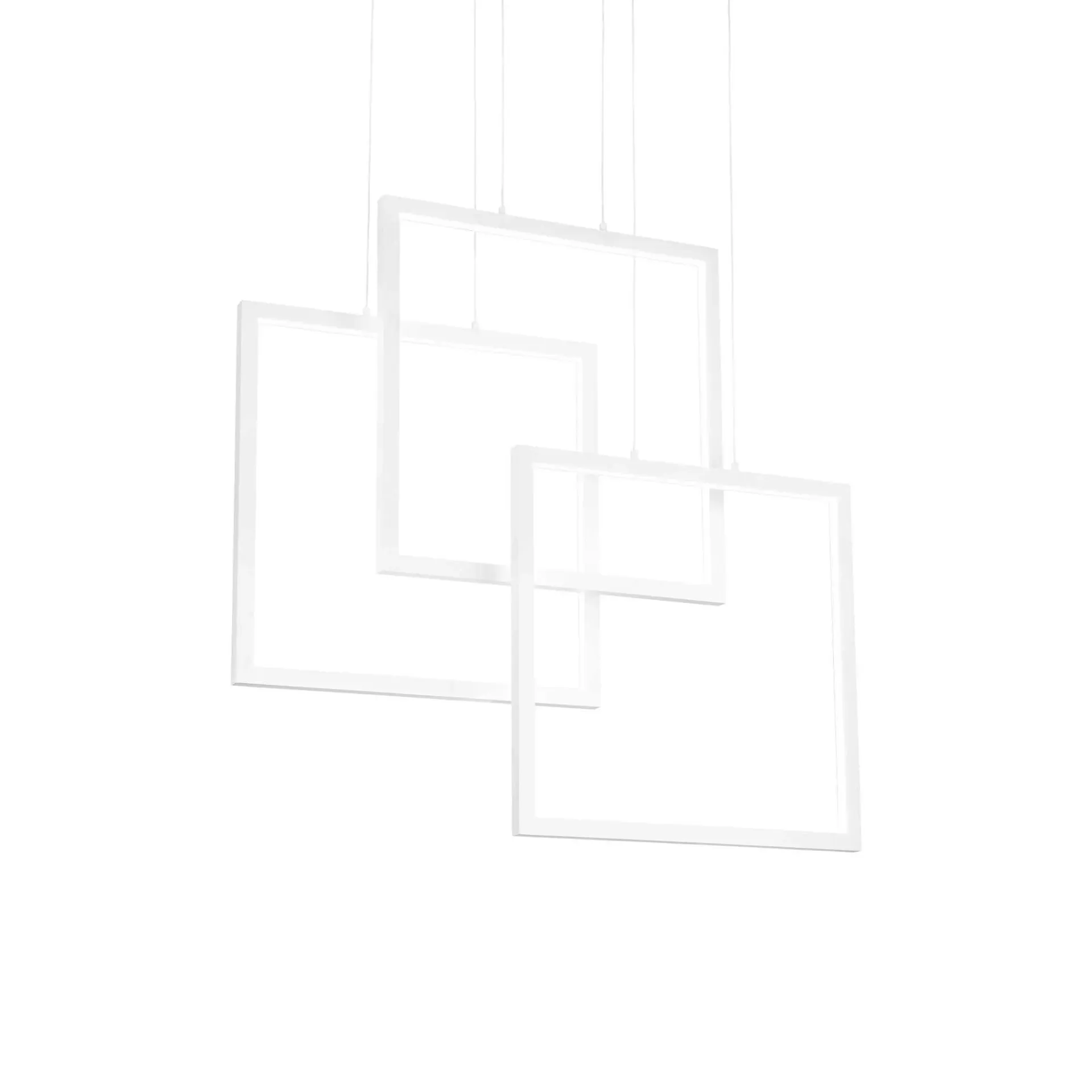 Ideal Lux Lampa wisząca FRAME SP QUADRATO biała 253596 253596/IL