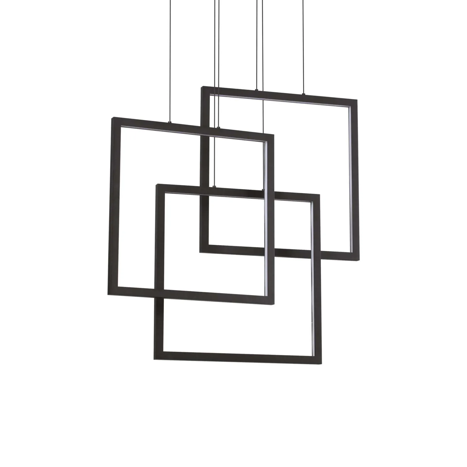 Ideal Lux Lampa wisząca FRAME SP QUADRATO czarna 269375 269375/IL