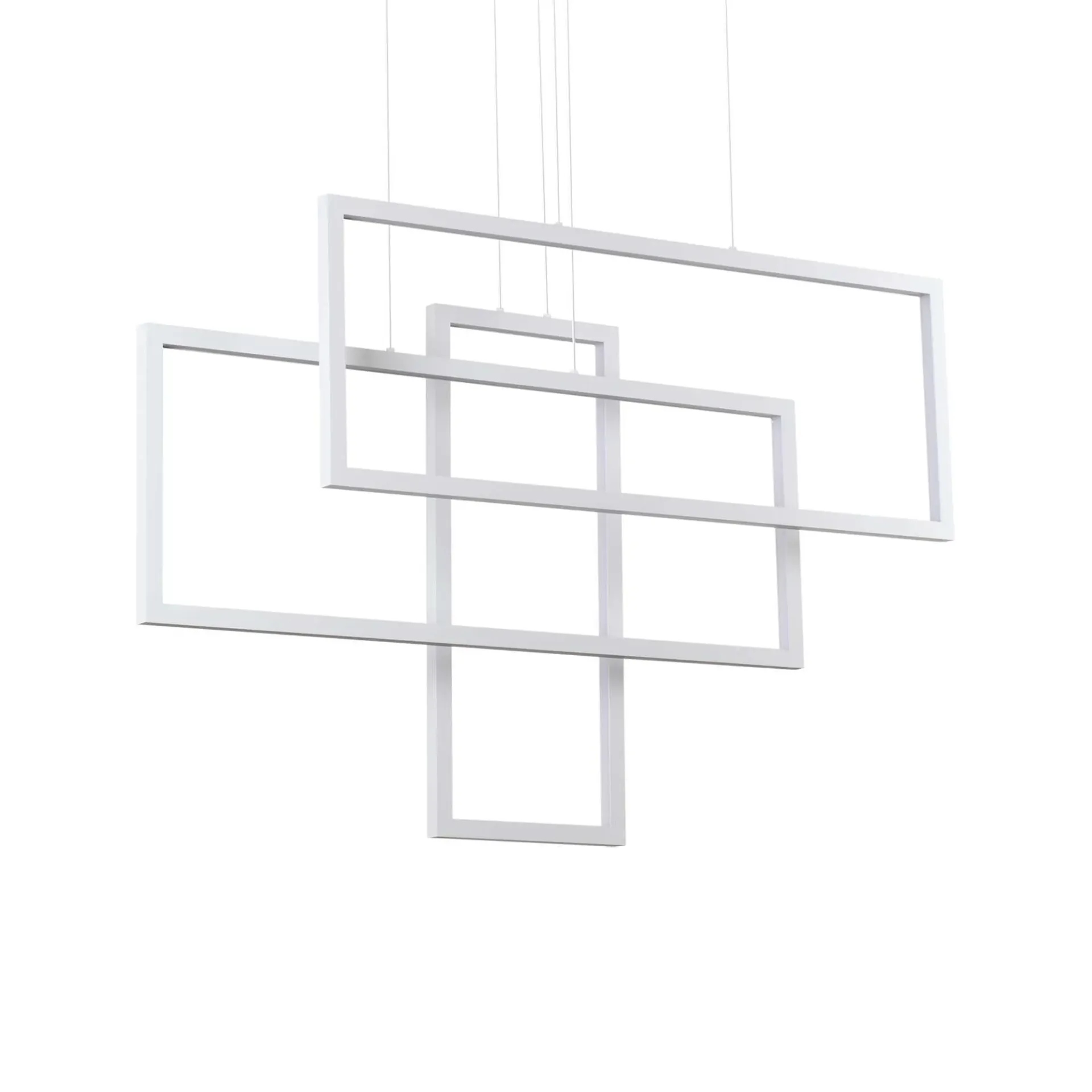 Ideal Lux Lampa wisząca FRAME SP RETTANGOLO biała 253589 253589/IL